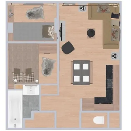 Moderne - 4 Pers. - Fr-1-518-195 Appartement Val-dʼIsère